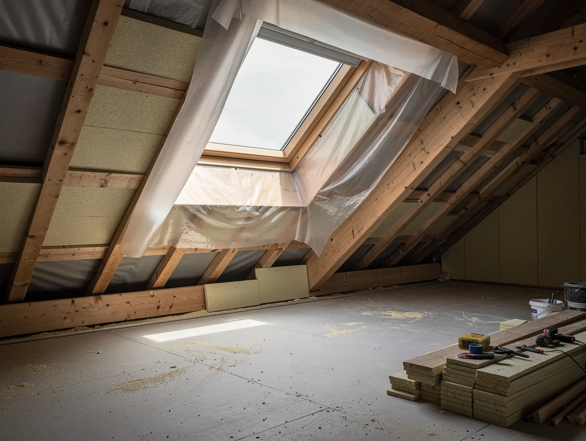 Isolation des combles aménagés et rampants à Laval